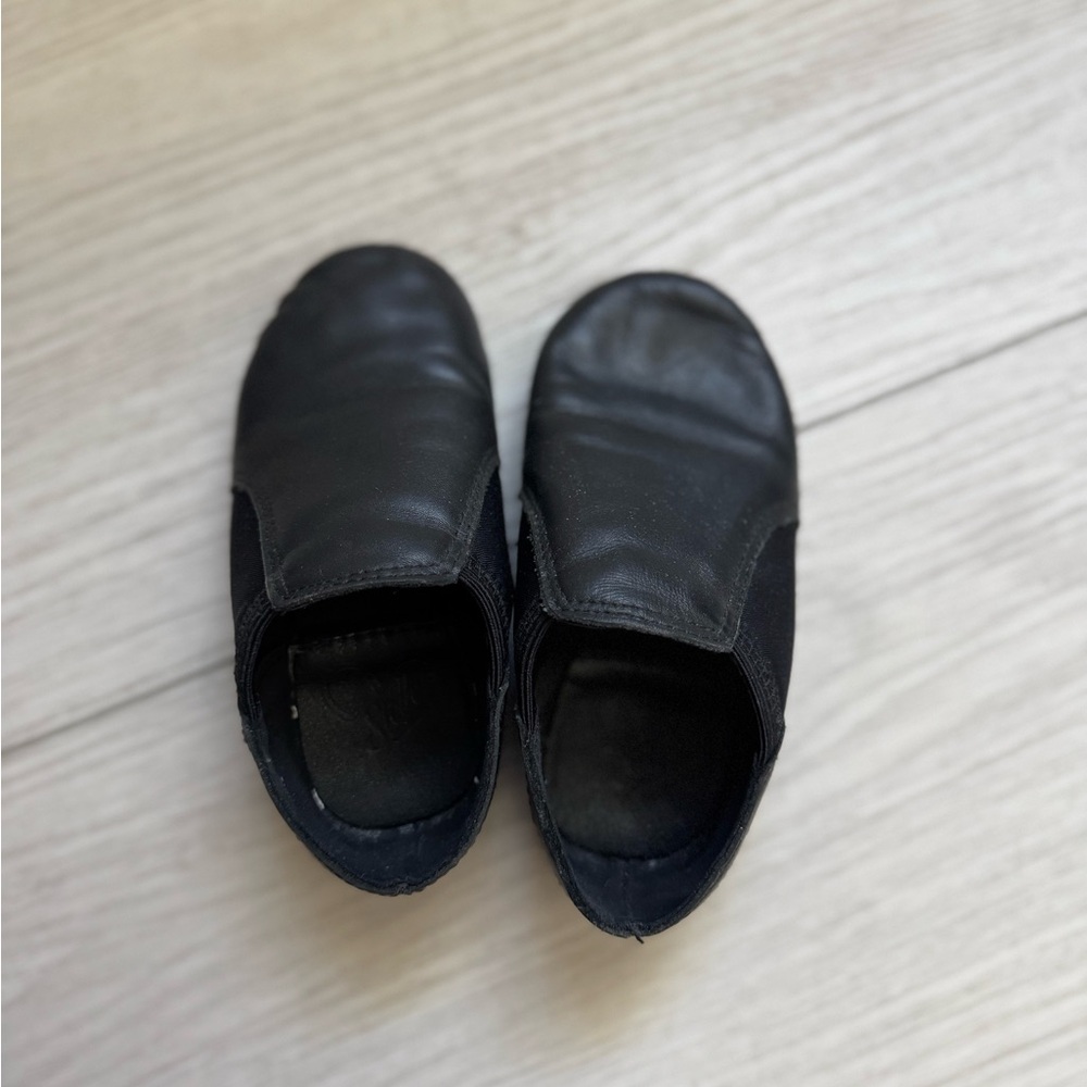 Kids Black Dress Slip-On Shoes
